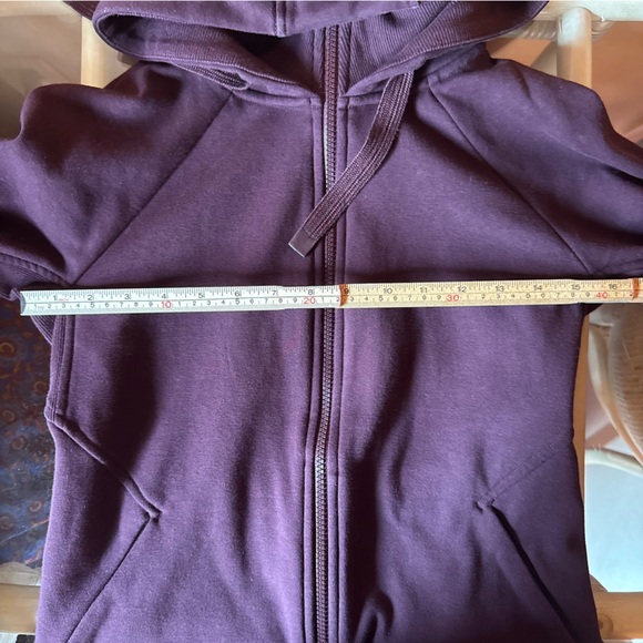 Athleta Plum Full Zip Hoodie with Thumb Holes Size XS - Picture 6 of 7